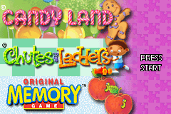 3 Game Pack! - Candy Land, Chutes and Ladders, Original Memory Game Title Screen